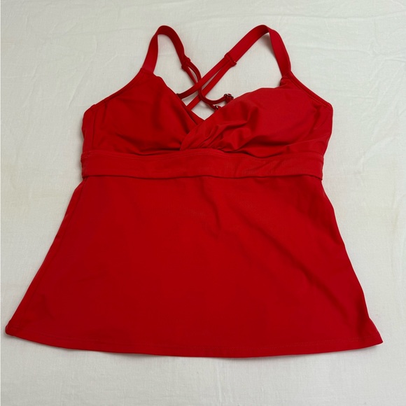 TITLE NINE ORANGE - RED METIS UNDERWIRE
TANKINI TOP SIZE 34D SUMMER BEACH RESORT - Picture 5 of 13